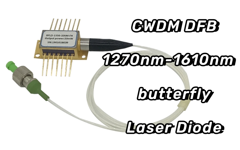 Diode Laser papillon CWDM(1270nm-1610nm)1625nm 1650nm DFB 14 broches